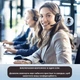 Беспроводная гарнитура Siindoo JH-101 наушники и микрофон с шумоподавлением для колл-центров / офисной работы, черный (99114367) - изображение 6