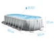 Овальный каркасный бассейн Intex 26798 Oval POOL 610 x 305 x 122см лестница, фильтр-насос, тент ,подстилка Объем 18202 лит - изображение 3