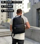 Рюкзак шкіряний для роботи 40х28х15 / сумка на плечі на спину для ноутбука, чорна - зображення 8
