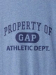 Футболка Gap Classic Fit Athletic Logo T-Shirt Color: Blue Heather (500541-02-1) L - изображение 4