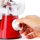 Овочерізка мультислайсер Tabletop Drum Grater Kitchen Master Терка для овочів та фруктів 3 насадки. Колір: червоний - зображення 10