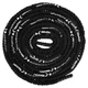 Канат для кроссфита в защитном рукаве BATTLE ROPE LiveUp LP8172-15 (полиэстер, l-15м, d-3,8см, черный) - изображение 3