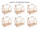 Детская кровать домик Монтессори BUSY WOOD на ножках Модель 1 200x90 см черный - изображение 12
