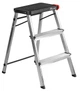 Драбина Rolser Taburete M/3 3 щаблі Negro (MET3001-1023) - зображення 1