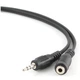 Кабель Cablexpert 3.5 мм - 3.5 мм (M/F), 1.5 м, черный (CCA-423) - изображение 1