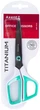 Ножницы Axent Titanium с пластиковыми ручками 21 см Бело-бирюзовые (6307-16-A) - изображение 2