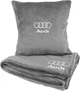 Подушка и плед в авто EVAtech из махры M для Audi серые (MBLMPSMGV095) - изображение 1