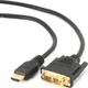 Кабель Cablexpert HDMI - DVI-D 18+1pin 10 м (CC-HDMI-DVI-10MC) - зображення 1