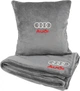 Подушка и плед в авто EVAtech из махры S для Audi серые (MBLMPSSGV003) - изображение 1