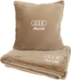 Подушка та плед в авто EVAtech із махри S для Audi бежеві (MBLMPSSIV095) - зображення 1