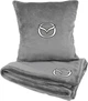 Подушка та плед в авто EVAtech із махри S для Mazda сірі (MBLMPSSGV015) - зображення 1