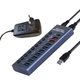 Концентратор 10 Port USB 3.0 з PD високошвидкісний алюмінієвий хаб з адаптером (код: HUB985) - зображення 1
