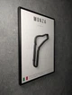 Металева Рамка 30x21см з 3D Трасою MONZA Circuit / Province of Monza and Brianza, Italy / Монза в Масштабі 1:40 000 Black Matte / Рамка-Підставка 2в1 на Стіну або Полку - зображення 6