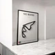 Металева Рамка 30x21см з 3D Трасою Yas Marina Circuit / Abu Dhabi (Yas Island), UAE / Яс Марина в Масштабі 1:40 000 Black Matte / Рамка-Підставка 2в1 на Стіну або Полку - зображення 14
