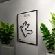 Металлическая Рамка 30x21см с 3D Трассой LUSAIL Circuit (Lusail International Circuit) / Lusail, AI Daayen, Qatar / Лусаил (Международный автодром Лусаил) в Масштабе 1:40 000 Black Matte / Рамка-Подставка 2в1 на Стену или Полку - изображение 3