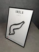 Металлическая Рамка 30x21см с 3D Трассой IMOLA Circuit (Autodromo Enzo e Dino Ferrari) / Imola, Emilia-Romagna, Italy / Имола (Автодром Энцо и Дино Феррари) в Масштабе 1:40 000 Black Matte / Рамка-Подставка 2в1 на Стену или Полку - изображение 10