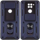 Протиударний чохол Armor Ring + захиcт камери для Xiaomi Redmi Note 9 case Simon синій - изображение 1