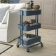 Візок, синій 35x45x77см Ikea RASKOG 105.867.84 - изображение 2