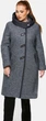 Пальто демісезонне з букле Lady Prestige Л574 50 темно-сіре - изображение 3
