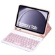 Чехол с Bluetooth - клавиатурой Glass Magnet Flip Cover 360 для Samsung Galaxy Tab A9 Plus pink - изображение 1