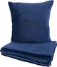 Подушка и плед в авто EVAtech из махры S для Jaguar синие (MBLMPSSLV050) - изображение 1