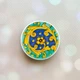 Держатель для смартфона / планшета попсокет Popsocket Белый :: Узор. Акварель (принт 4_3) - изображение 1