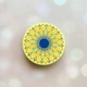 Держатель для смартфона / планшета попсокет Popsocket Желтый :: Узор Цветок (принт 4_1) - изображение 1