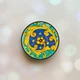 Держатель для смартфона / планшета попсокет Popsocket Черный :: Узор. Акварель (принт 4_3) - изображение 1