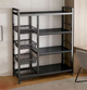 Стеллаж металлический Stenson с корзинами на колесиках 135x32x120см (M50282-L) - изображение 2