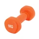 Гантель вінілова PowerPlay 4125 Achilles 1 кг помаранчева 1 шт (PP_4125_1kg) - зображення 1