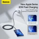 Кабель Baseus Crystal Shine USB-C to Lightning 2m 20W, Black (CAJY000301) 4945654 - изображение 5