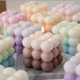 Свеча "Кубик пузырей" ручной работы в коричневом цвете 4954164 - изображение 3