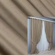 Комплект (2шт. 1,5х2,7м.) штор из ткани бархат. Цвет темно-бежевый. Код 1554ш 33-0444 4998146 - изображение 1