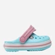 Дитячі крокси-сабо для дівчинки Crocs 207005-4S3 19-20 (C4) Мятний/Розовий (191448710481) - зображення 1
