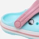 Дитячі крокси-сабо для дівчинки Crocs 207005-4S3 19-20 (C4) Мятний/Розовий (191448710481) - зображення 7