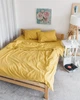 Постельное белье полуторное Dushka Home Вареный хлопок 21043 160х215 см желтое 4996725 - изображение 5