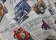 Шторная ткань, с разноцветным принтом "Classic Car". Цвет разноцветный. Код 1499ш 4946561 - изображение 1