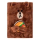 Блокнот пушистый YES Line Friends Brown 151745 4915795 - изображение 1