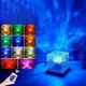 Настольный светильник RGB с проекцией волны · LED ночник с пультом · USB Куб - изображение 3