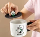 Керамическая чашка заварочная белая с черным Panda 390 мл (14930) - изображение 4