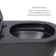 Комплект Qtap Scorpio Matt Black 2 в 1: Унитаз подвесной Ultra Quiet QT14332380AMB + биде подвесное QT1455053FMB - изображение 4