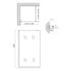 Душова перегородка Qtap Walk-In Standard CRM209.C8 90х200 см, скло Clear 8 мм, покриття CalcLess - зображення 2