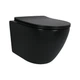 Унитаз подвесной Qtap Robin New Ultra Quiet с сиденьем с сиденьем Soft-Close MATT BLACK QT13332381АSMB - изображение 1