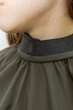 Пеньюар парикмахерский Aleks-style Neck с резиновой горловиной 140*150 из плащевки хаки - изображение 3