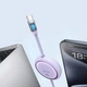 Кабель 1м Type-C to Type-C Free2Draw Mini 100W фіолетовий Baseus для зарядки і передачі даних (P10364500511-00) - зображення 9