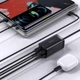Мережевий зарядний пристрій 2USB+2Type-C+кабель подовжувач Type-C to Type-C 100W (1м), GaN3 Pro, Baseus (CCGP040101) - зображення 4