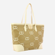 Torba shopper damska duża Twin Set 241TB7210-00282 Beżowa (800070318458) - obraz 3