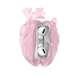 Чехол силиконовый BLACKTIME 808FC HEARTHCASE для Apple AirPods Pro / Pro 2 с карабином, розовый - изображение 1