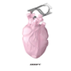 Чехол силиконовый BLACKTIME 808FC HEARTHCASE для Apple AirPods Pro / Pro 2 с карабином, розовый - изображение 3