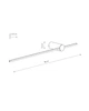 Бра, настінний світильник Nowodvorski 11378 Saber LED M 1x11W 3000K 380Lm IP20 Silk Olive (11378) - изображение 7